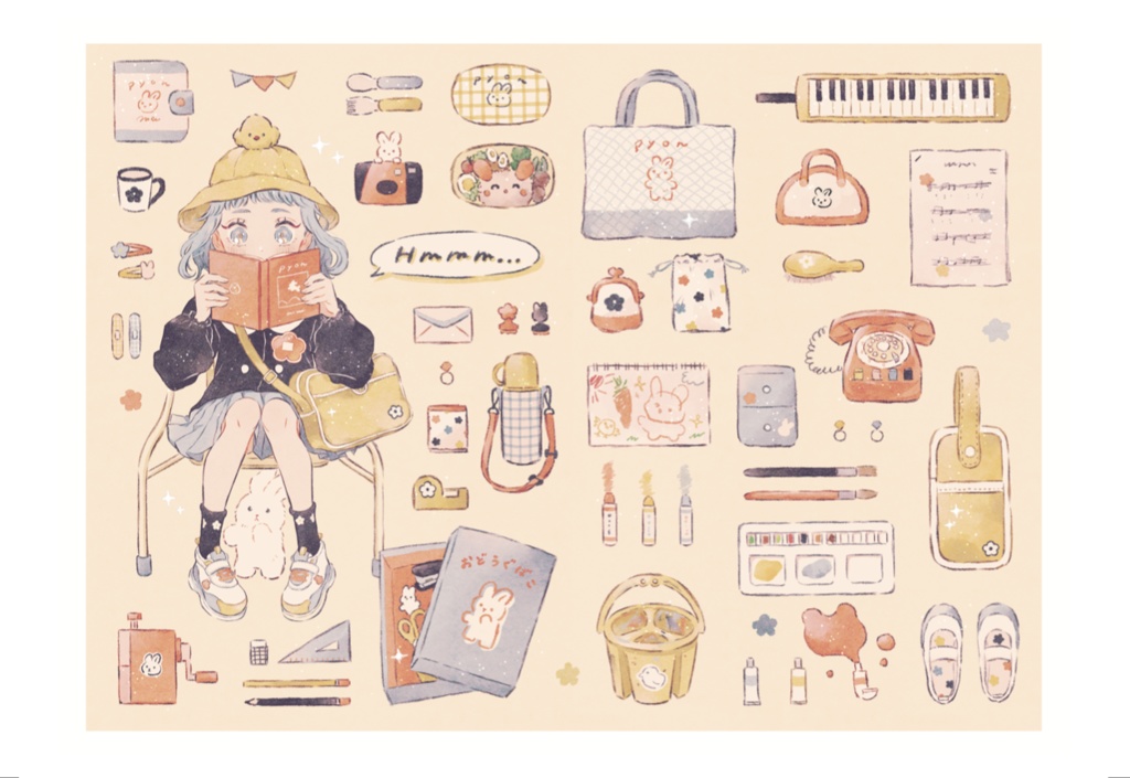 「おさないこうきしん」ポストカード