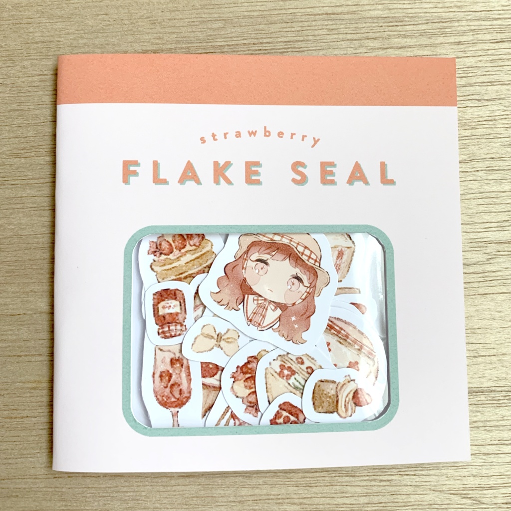 「strawberry FLAKE SEAL」フレークシール