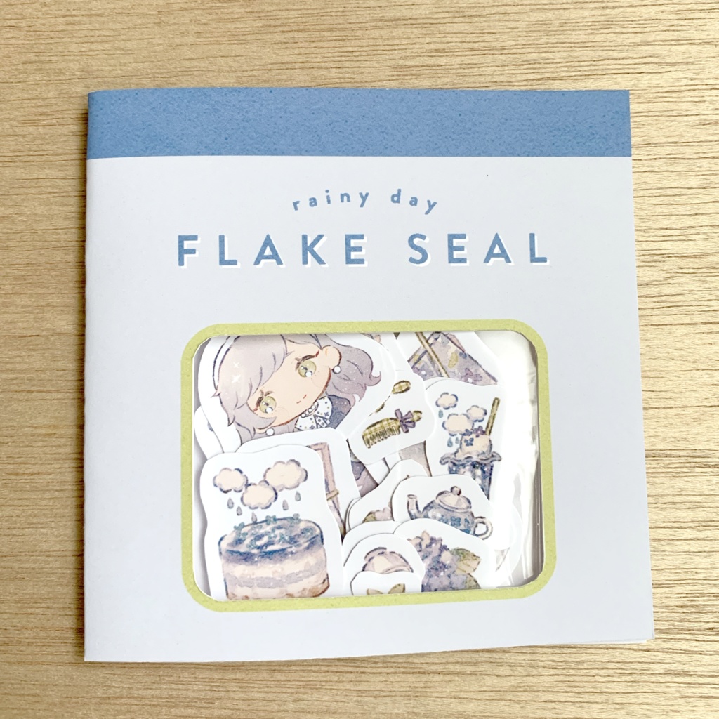 「rainy day FLAKE SEAL」フレークシール