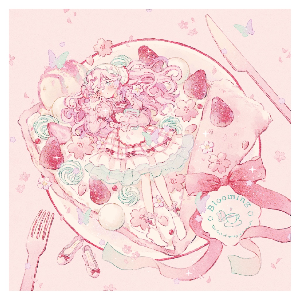 「桜クレープ」ポストカード