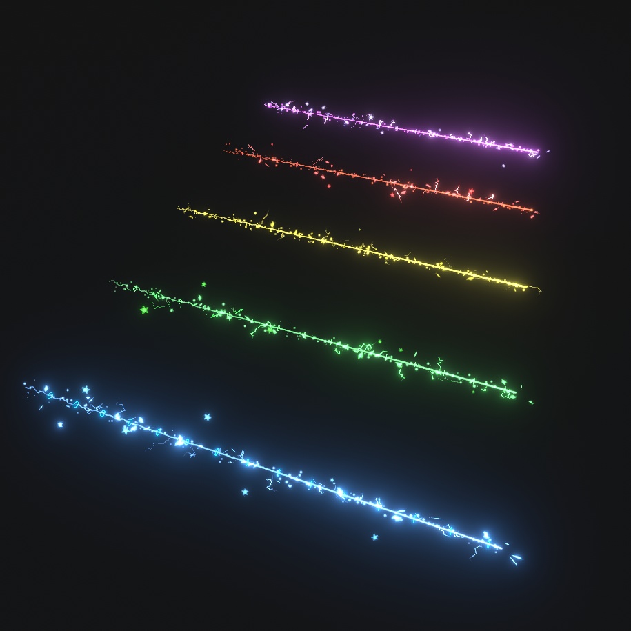 Finger Trail Particle