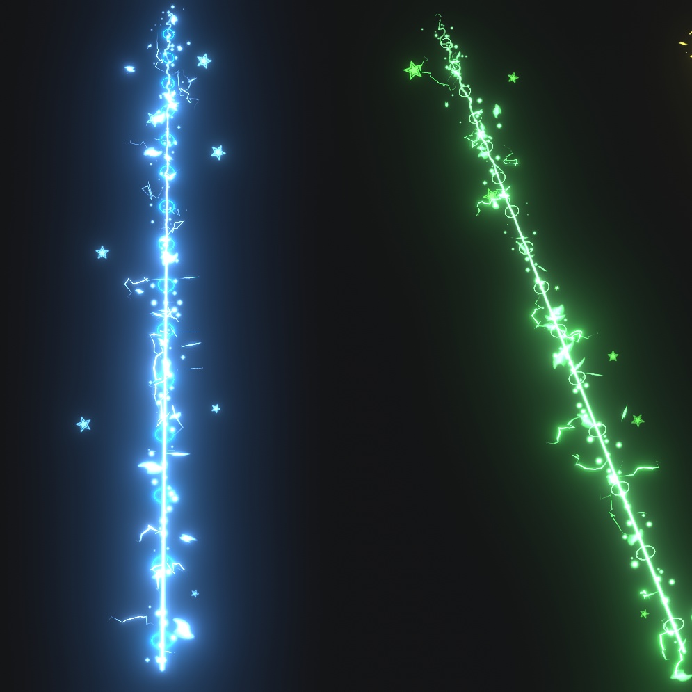 Finger Trail Particle