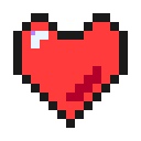 【無料素材】ドット絵ハート素材 サンプル（PNG）