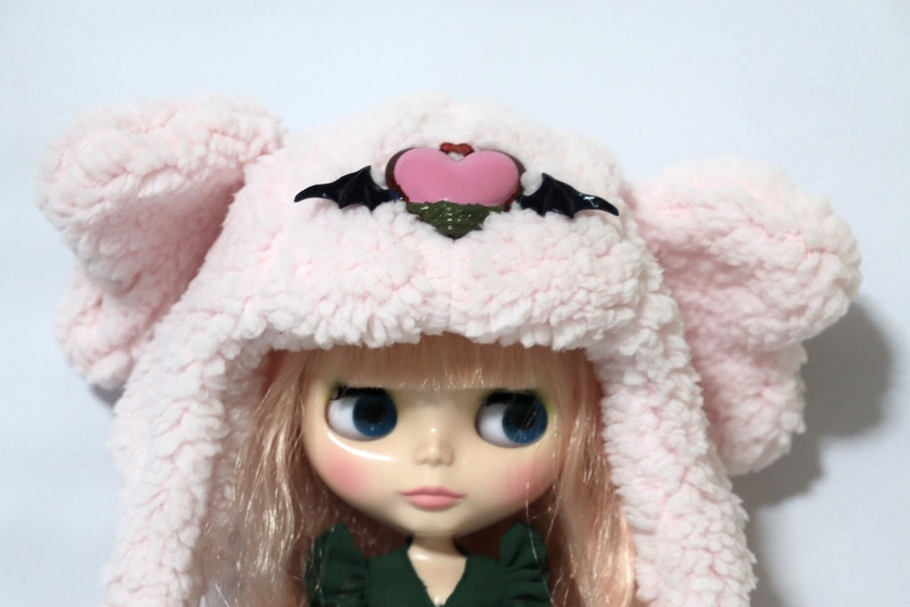 ラブリーハートフードキャップ