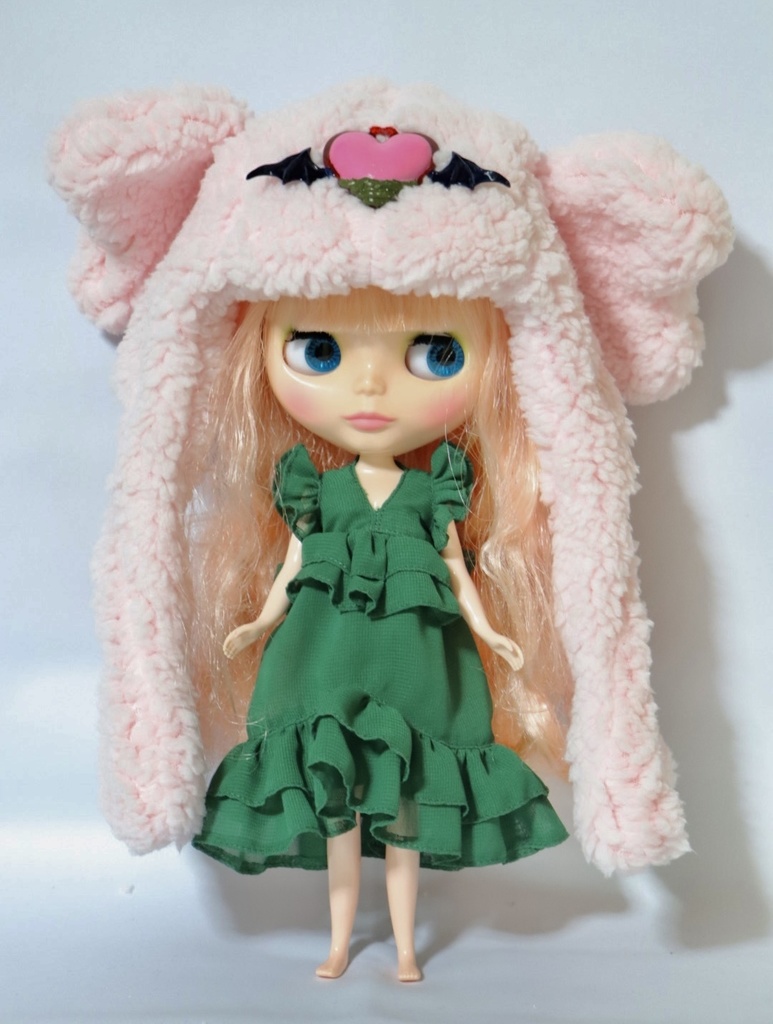 ラブリーハートフードキャップ