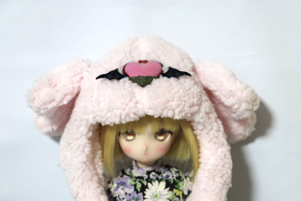 ラブリーハートフードキャップ