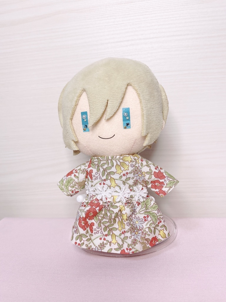 花柄(赤)ワンピース