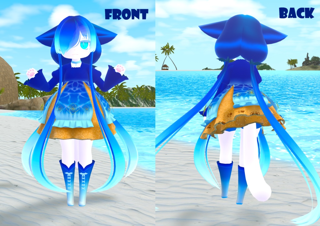 【カルキア】海色テクスチャFull set