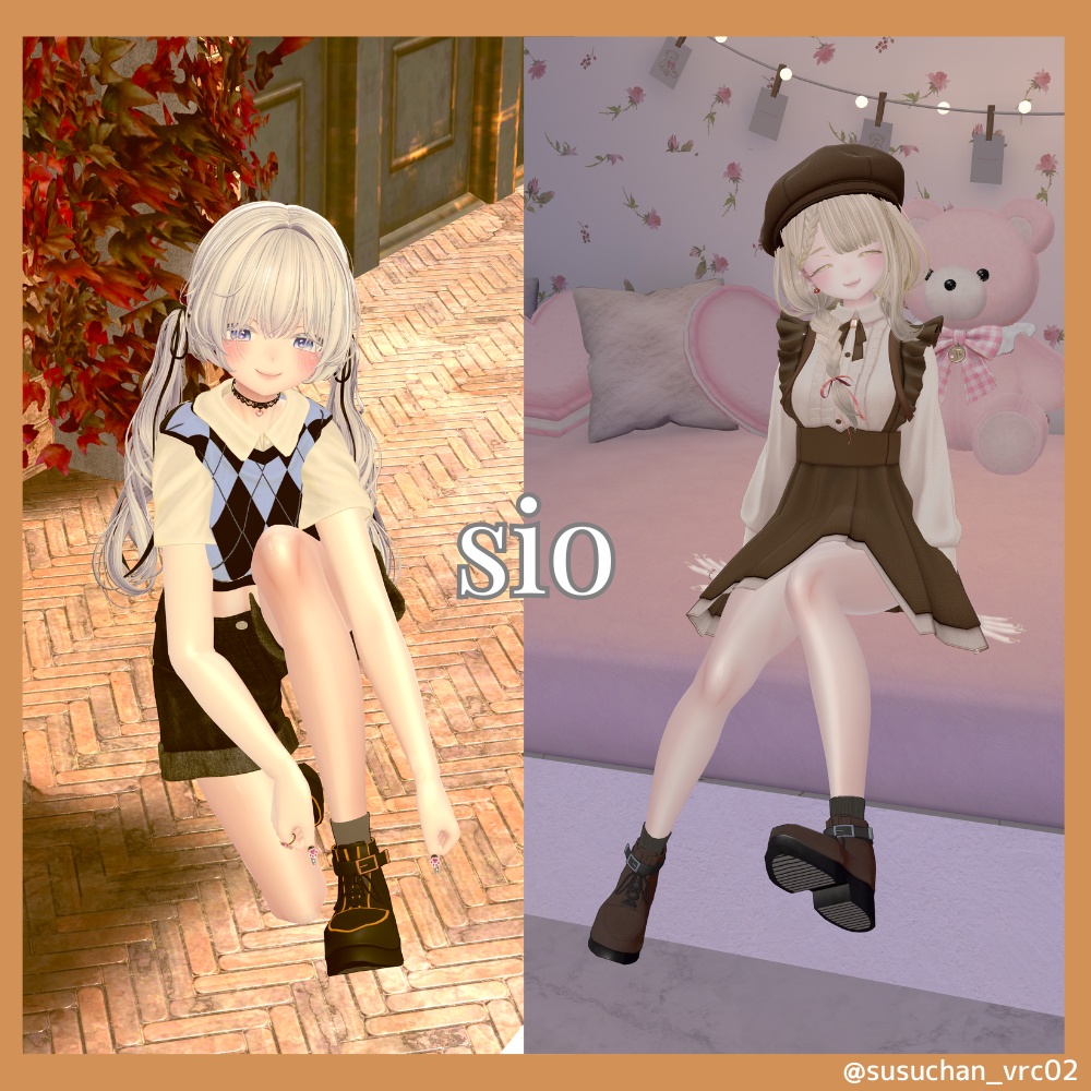 【VRChat】SNEAKERS BOOTS【4アバター対応】