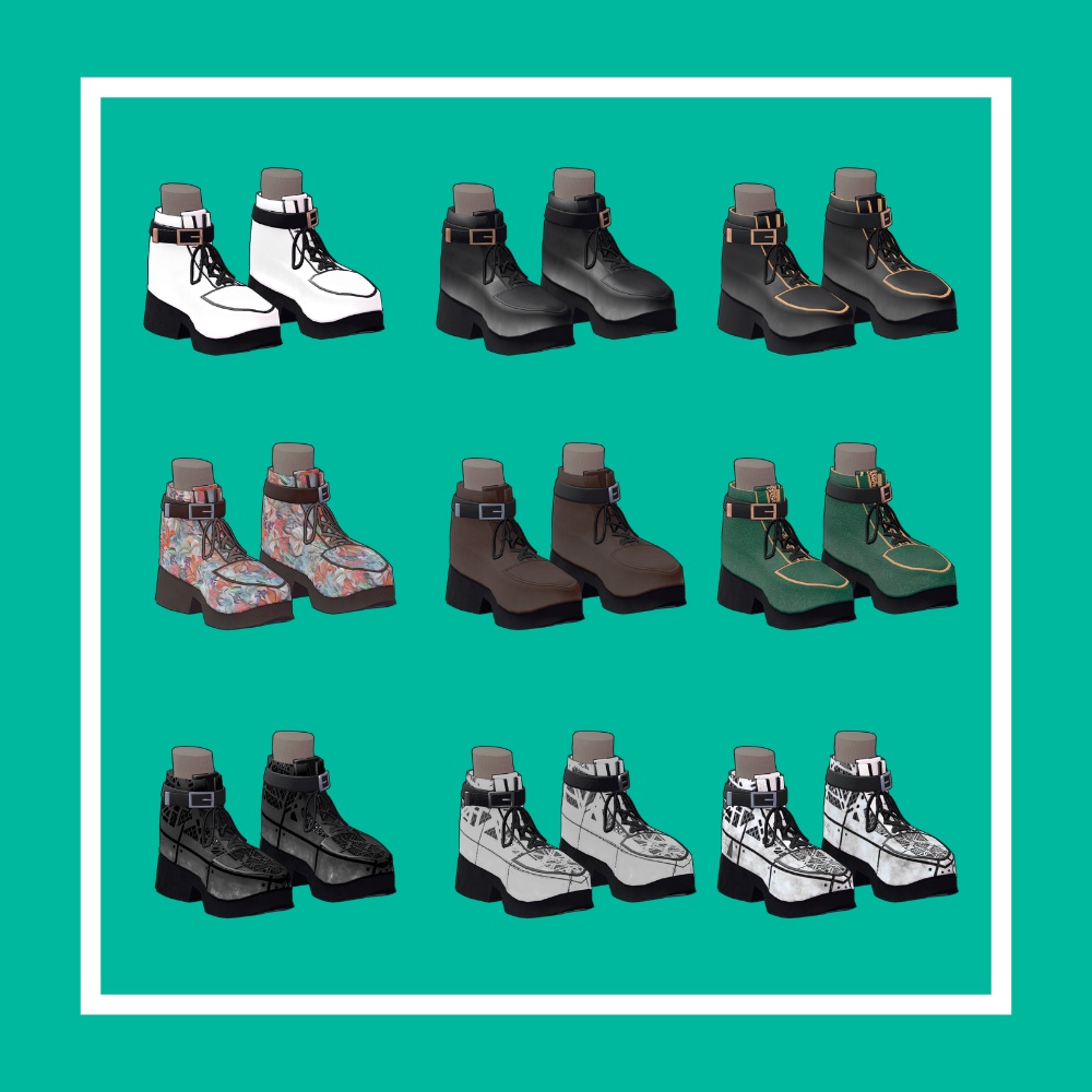 【VRChat】SNEAKERS BOOTS【4アバター対応】