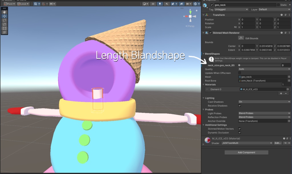 Snowman + Ice cream Costume