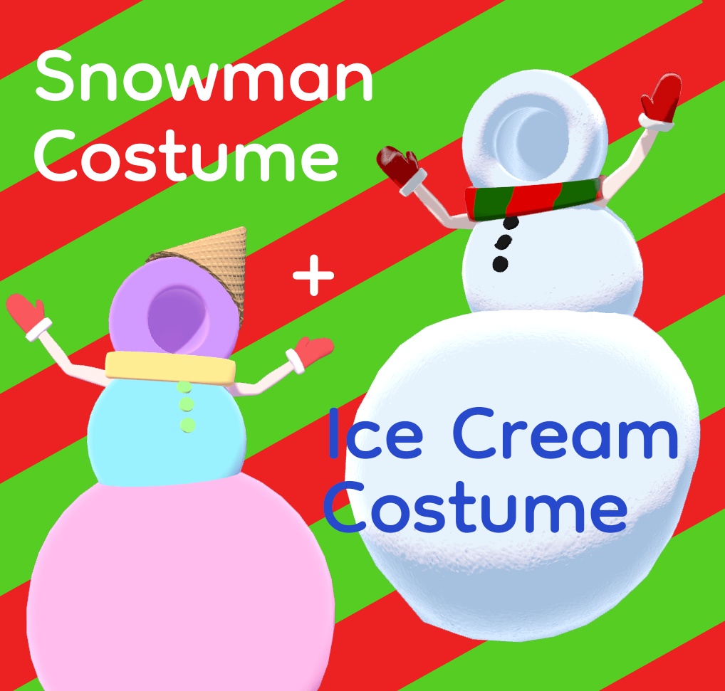 Snowman + Ice cream Costume