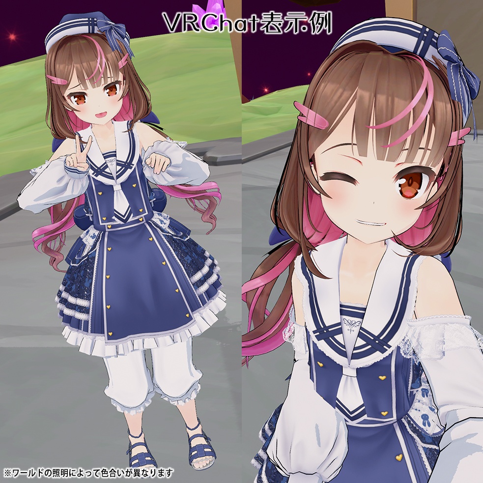 【オリジナル3Dモデル】春芳童るりり【個人商用ライセンス版】