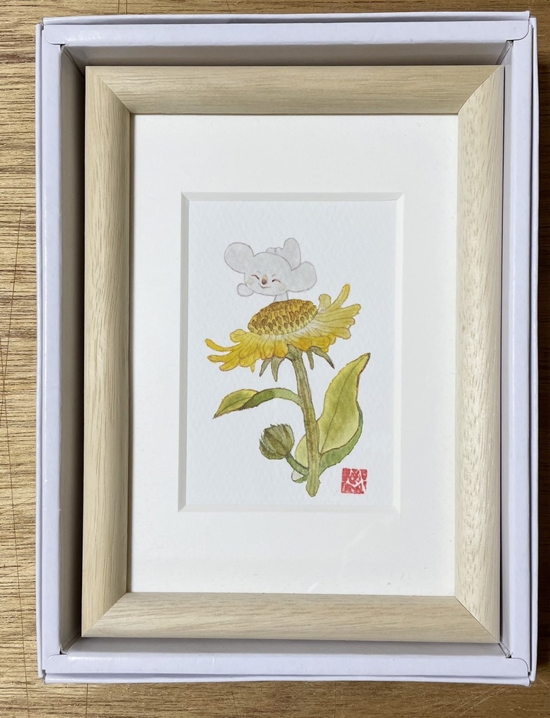 ⑦そらをみあげて【額装小作品】