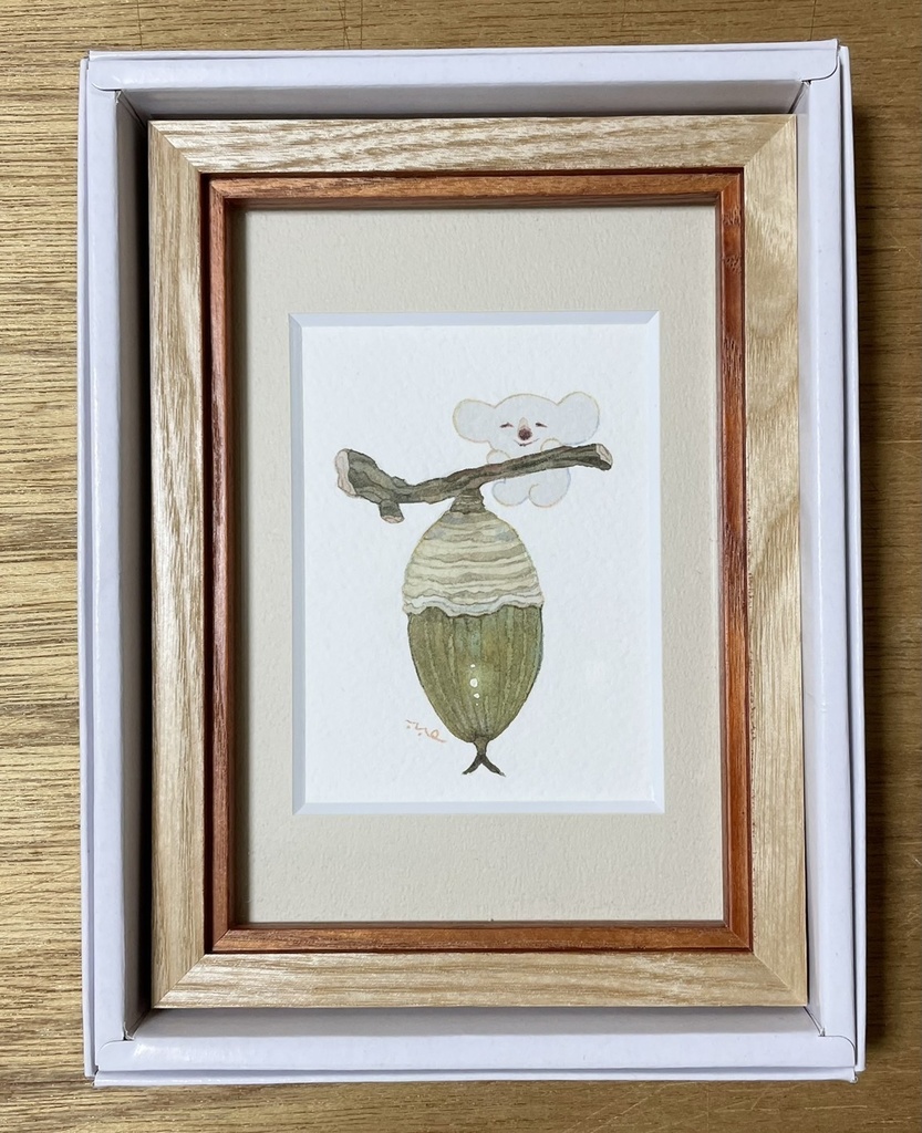 ⑲あおいどんぐり【額装小作品】