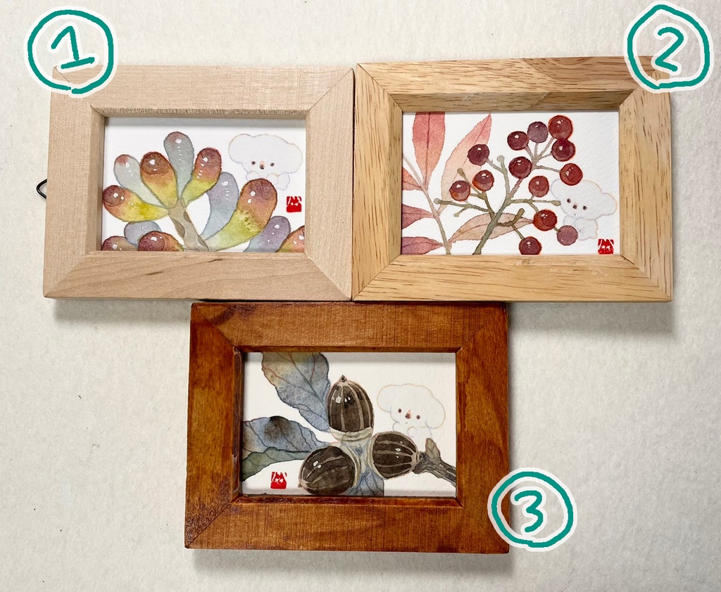 みどりの小窓【額入ミニ原画】