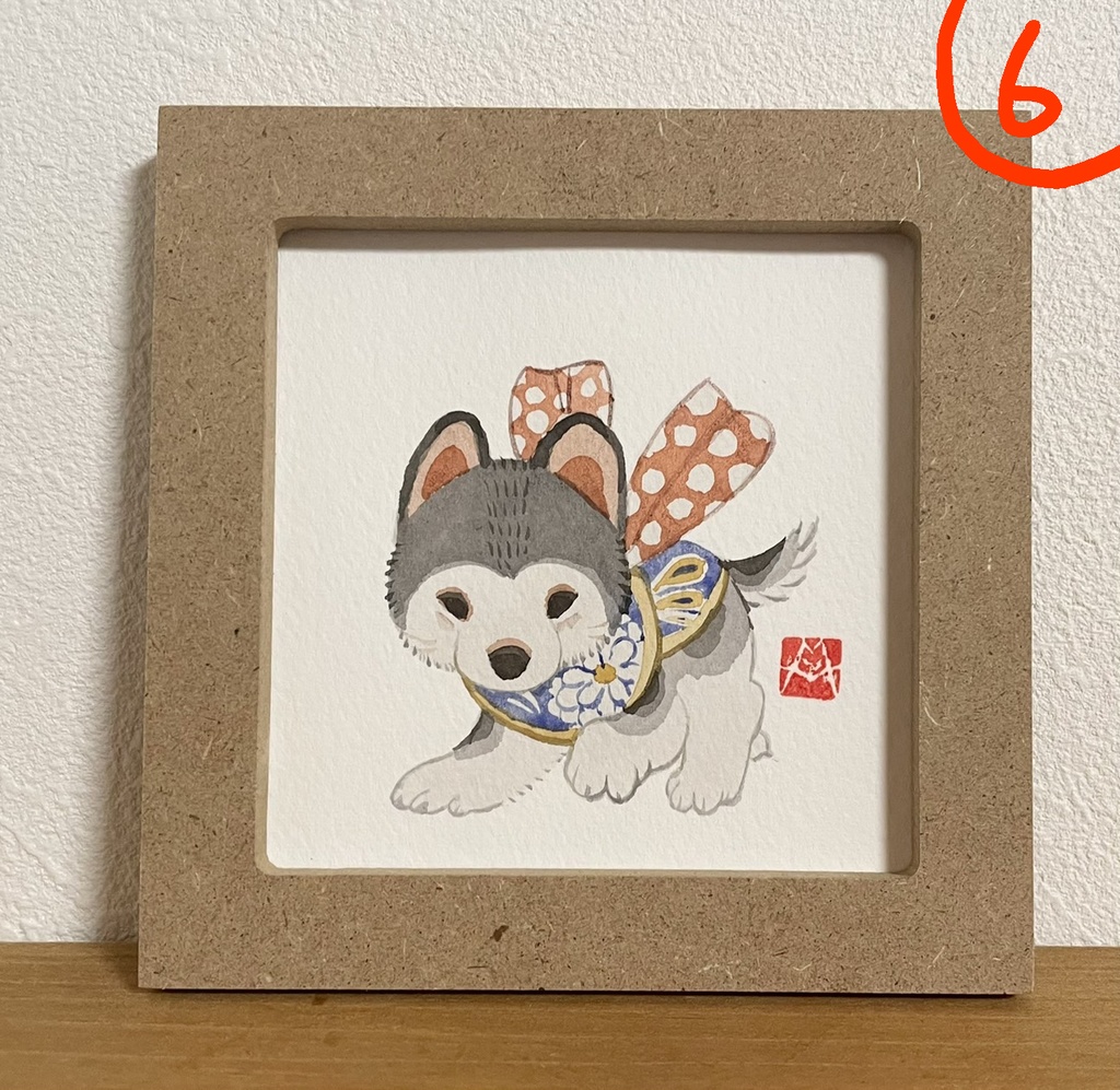 おめかしえのころ【額入ミニ原画】