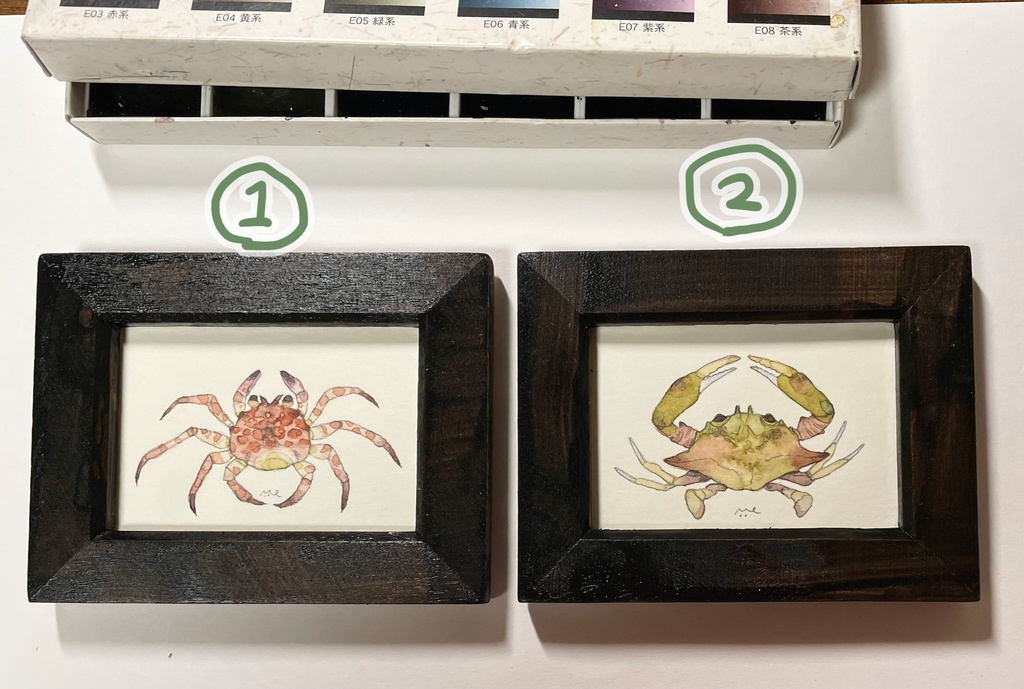 ちいかに【額付ミニ原画】