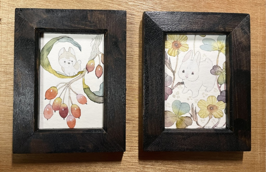 絵墨のしずく【額付ミニ原画】