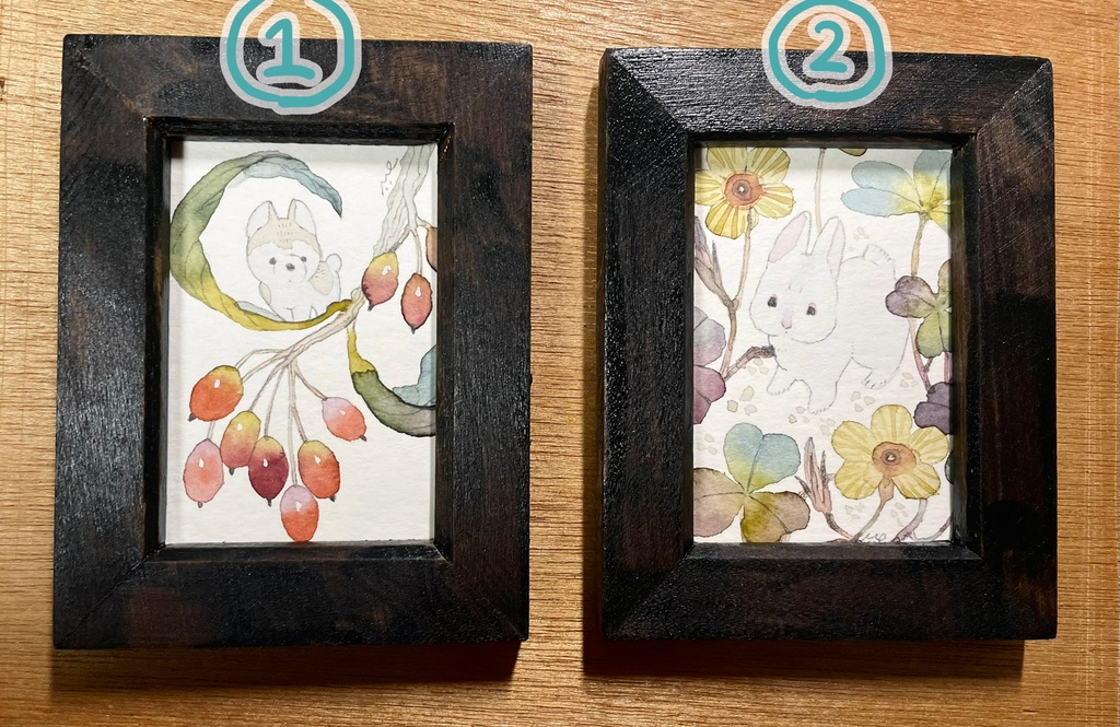 絵墨のしずく【額付ミニ原画】