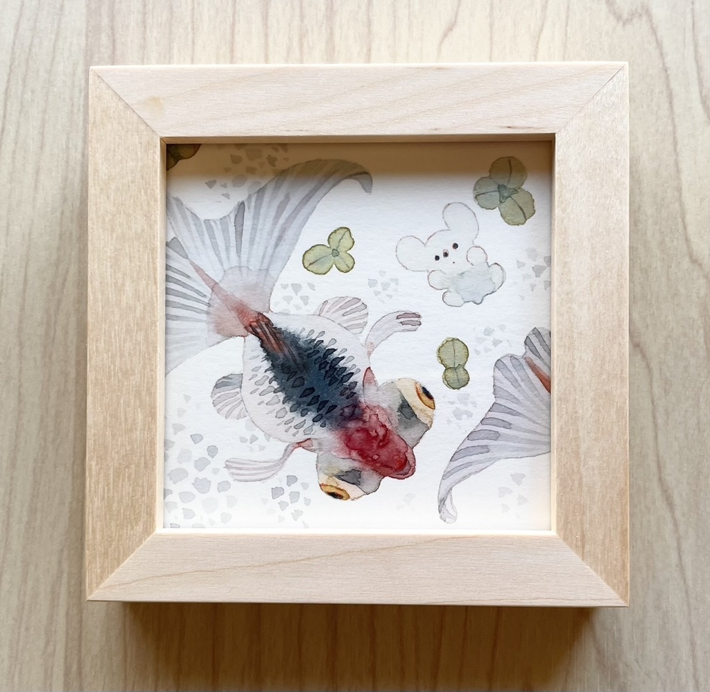 水かがみ【額装小作品