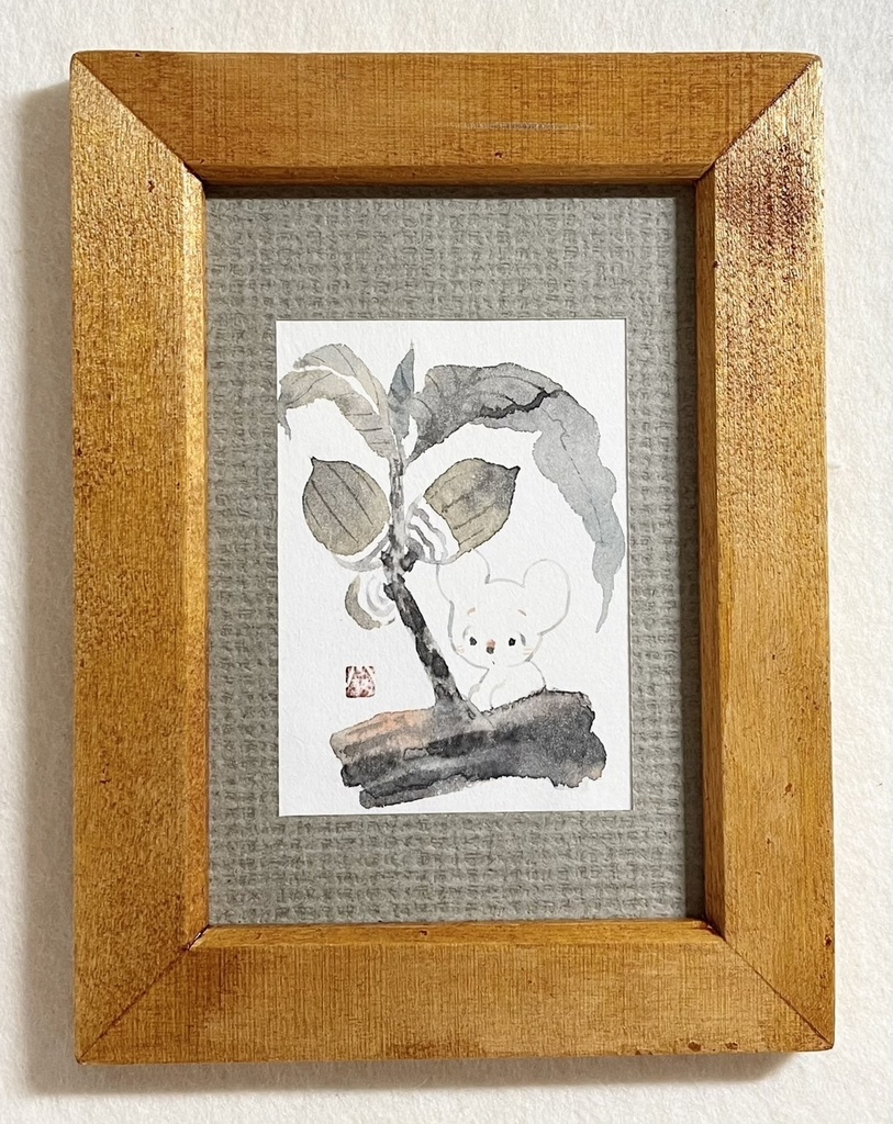 どんぐりきょうだい【額付きミニ原画】