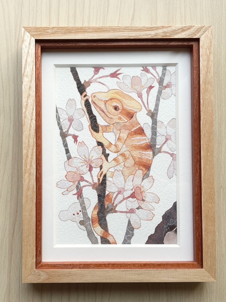 お花がくれ【額装小作品】