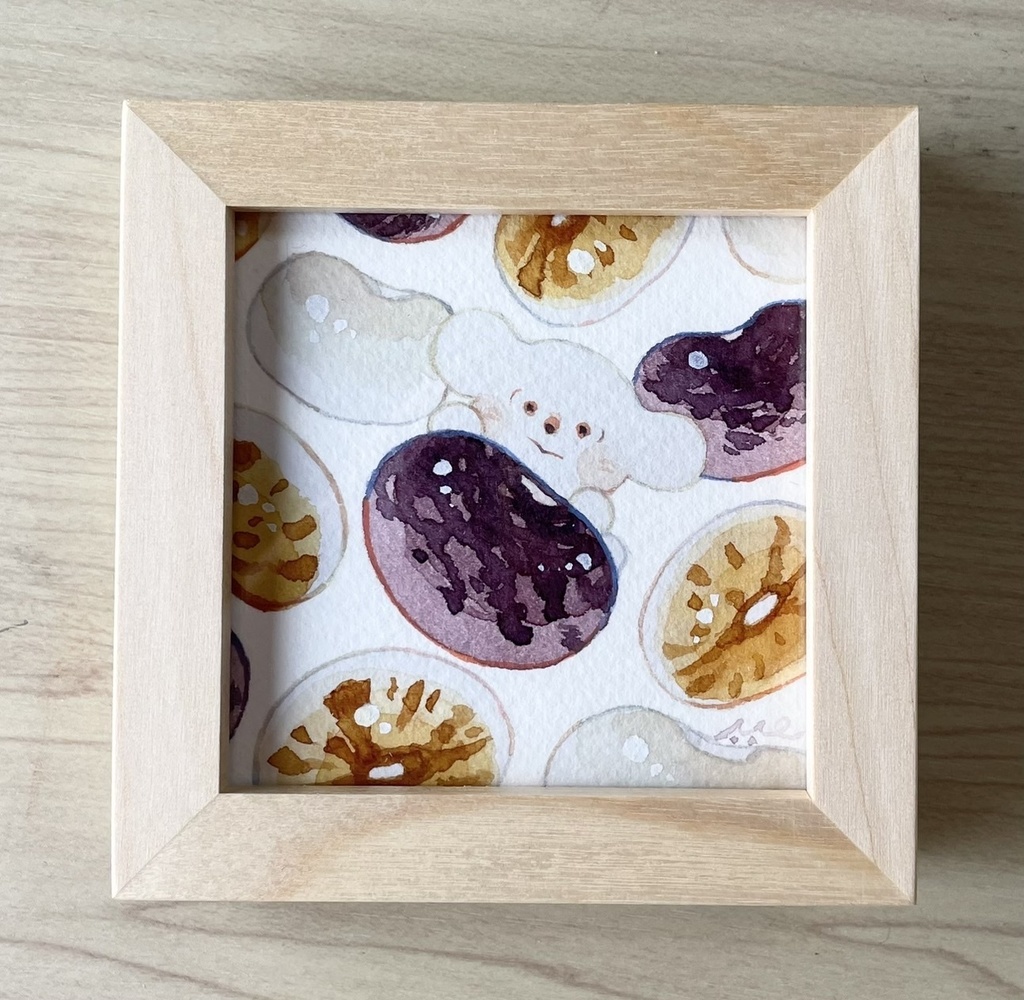 豆ごこち【額装小作品】