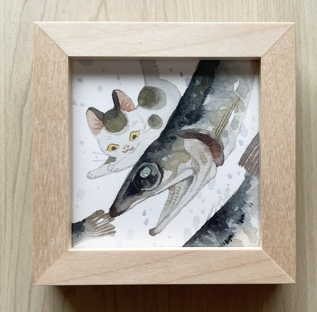 夢見るにぼし【額装小作品】