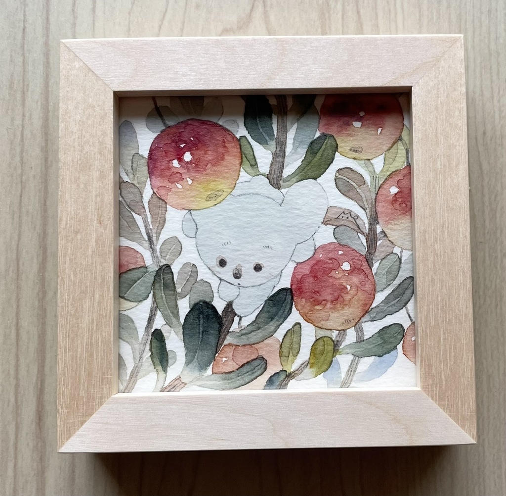 紅うるむ【額装小作品】