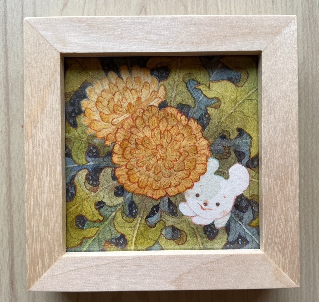 雨上がりのにおい【額装小作品】