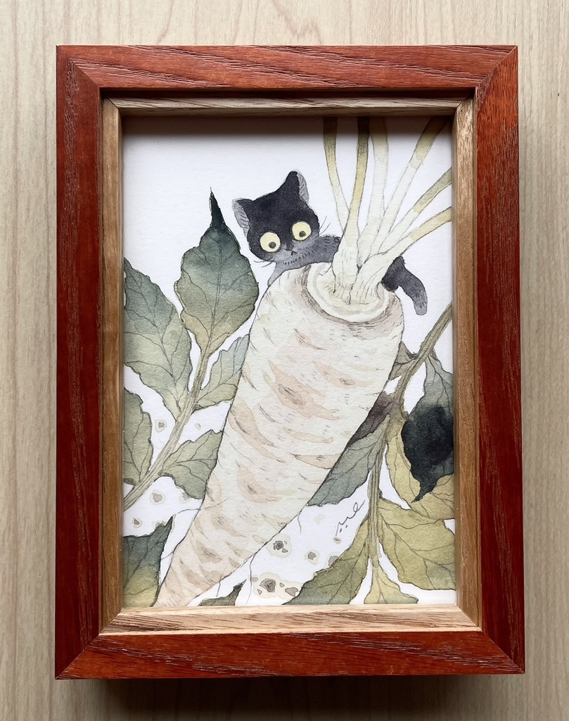 初収穫【額装小作品】