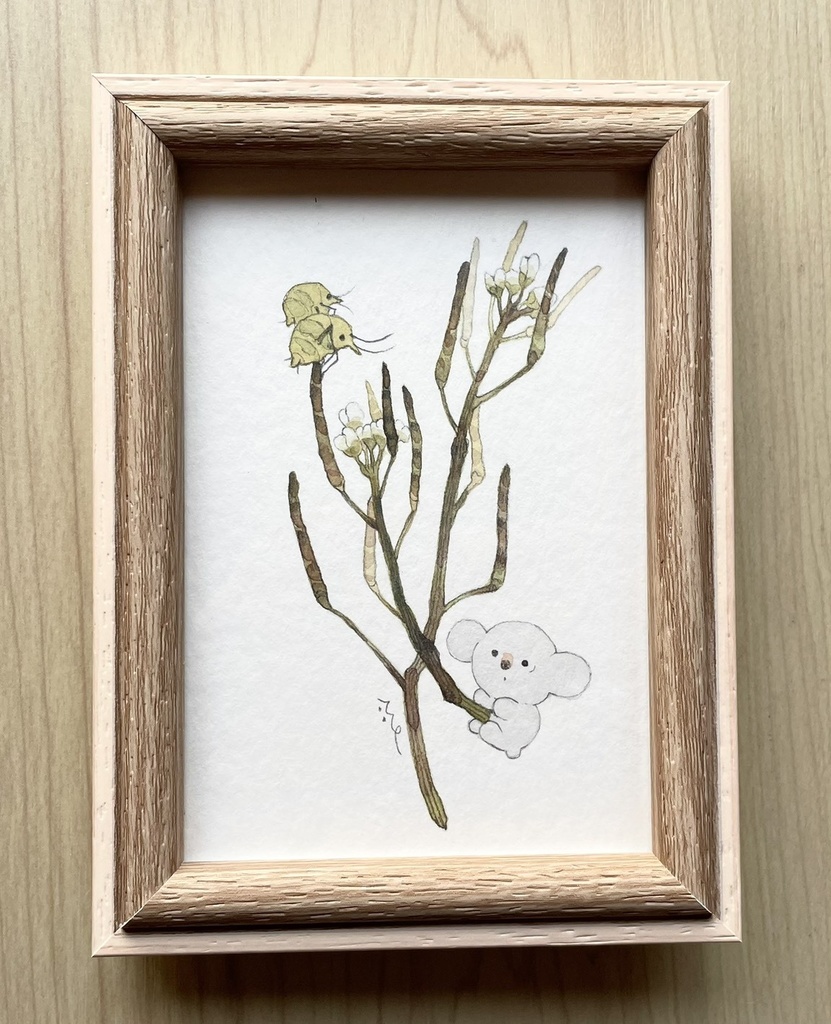 春の来訪者【額装小作品】