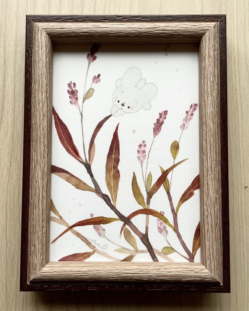 秋風にさらわれて【額装小作品】
