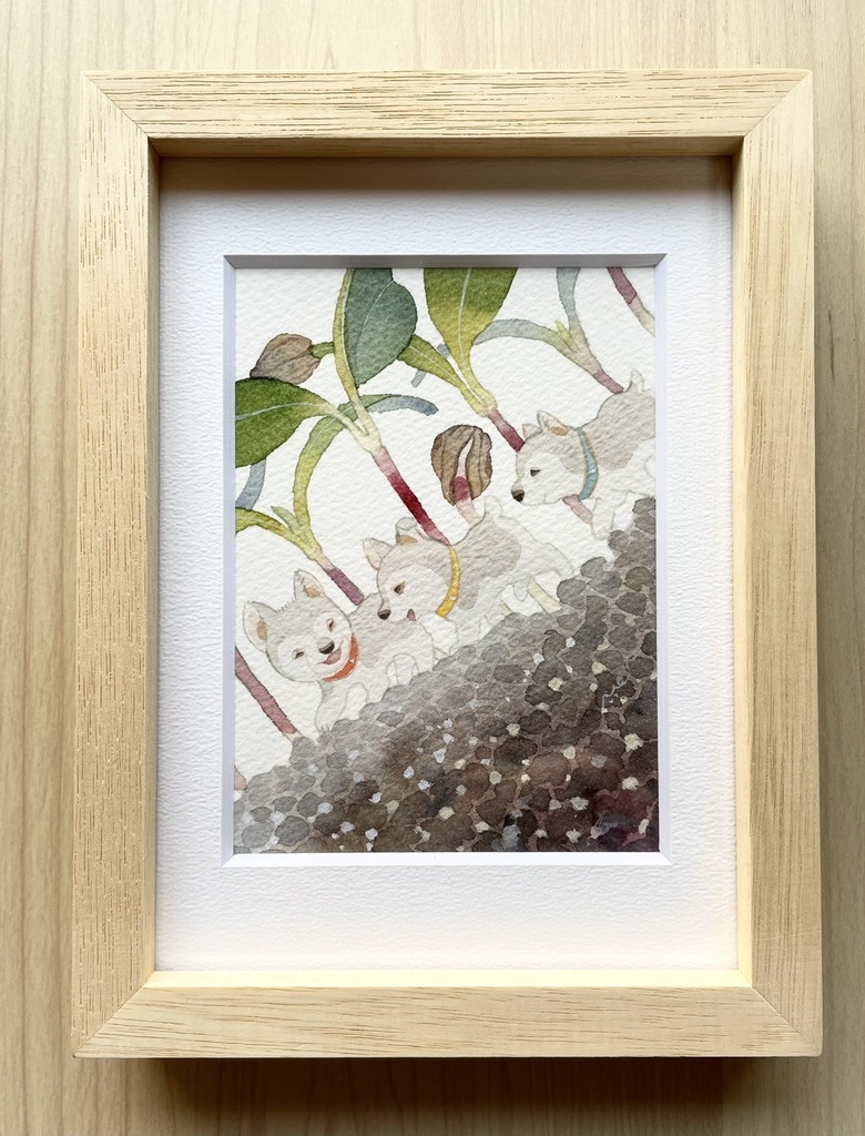 生まれたての季節【額装小作品】