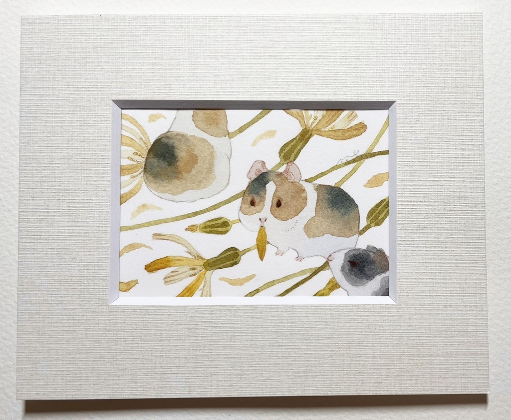 花あらし【額付ミニ原画】