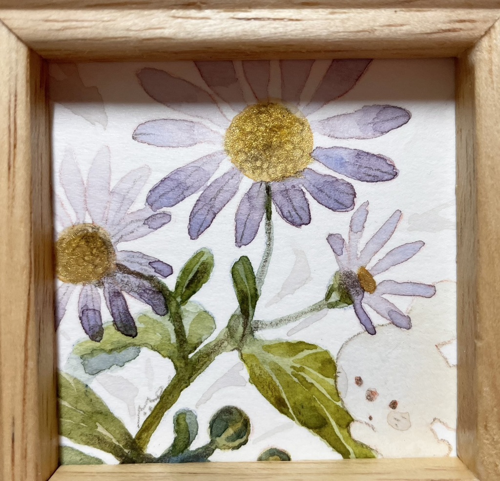 花のはなし【額付ミニ原画】