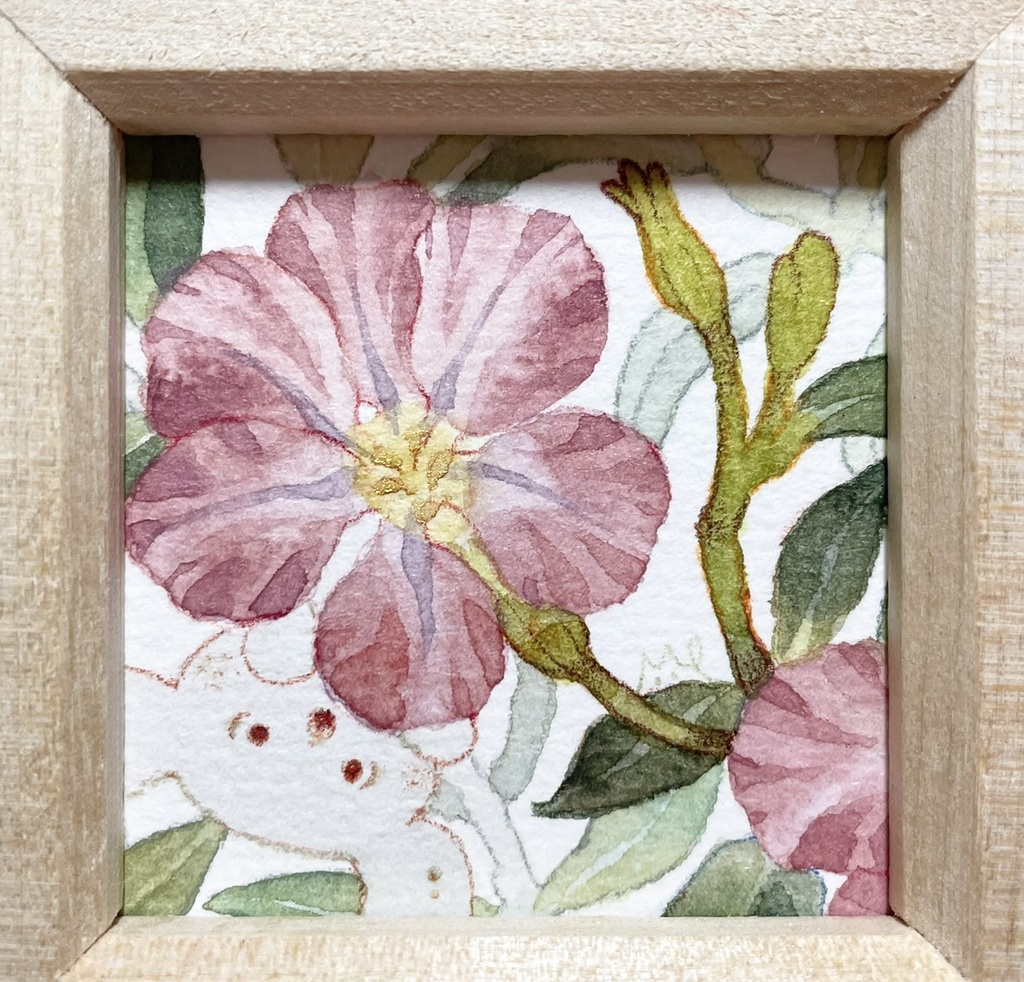 花のはなし【額付ミニ原画】