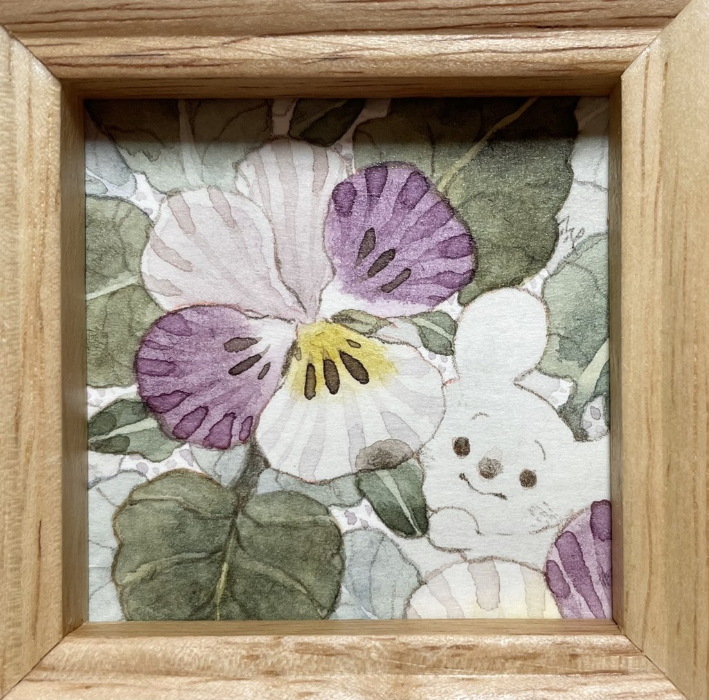 花のはなし【額付ミニ原画】