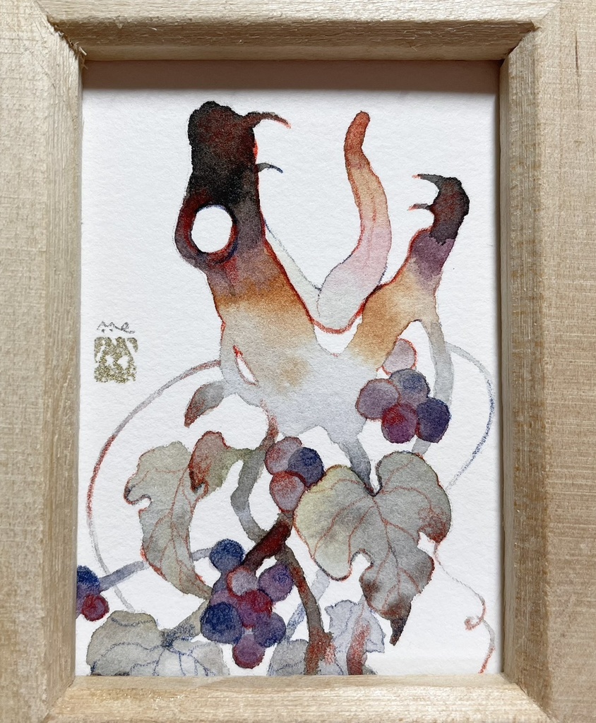 不思議不思議【額付ミニ原画】