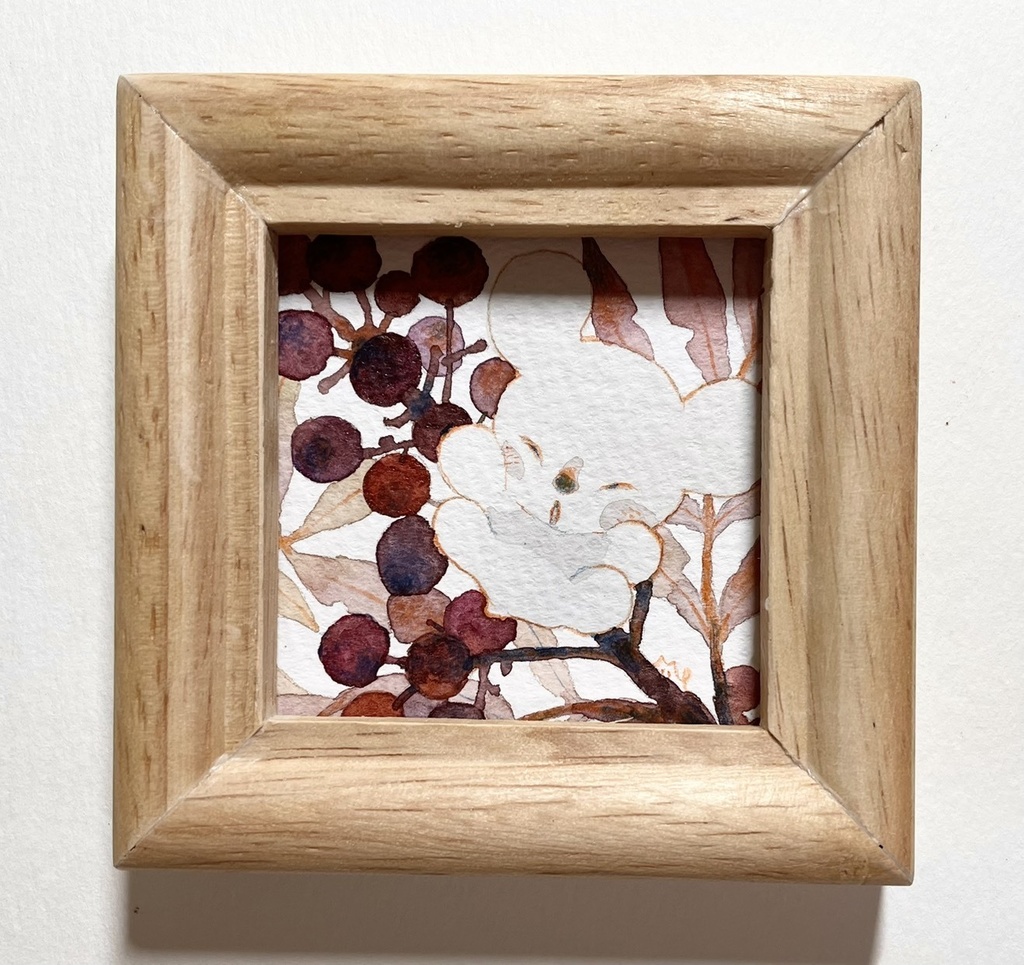 あかまるあげる【額付ミニ原画】