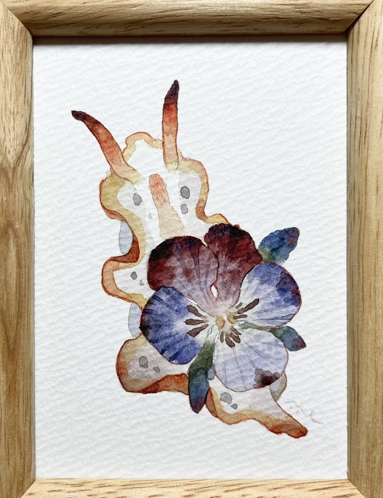 乙女の花園【額付ミニ原画】