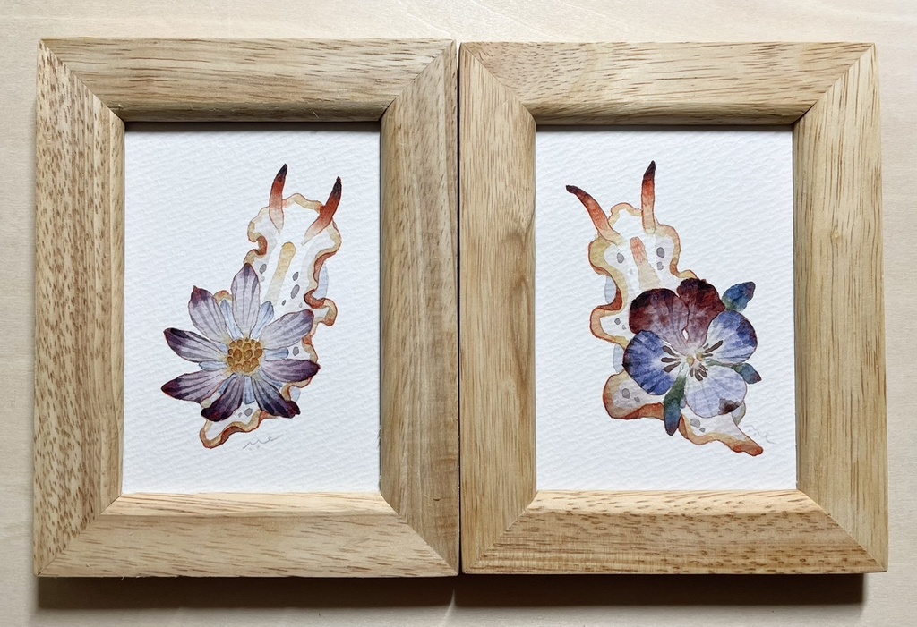 乙女の花園【額付ミニ原画】