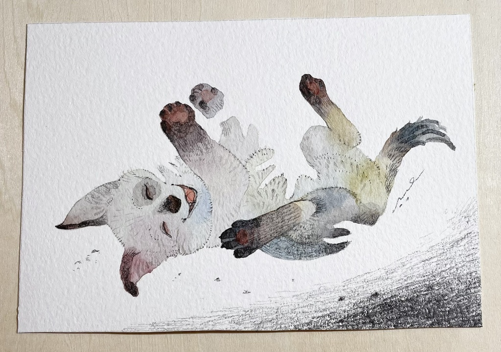 夜中来るひとたち【フレームレス原画】