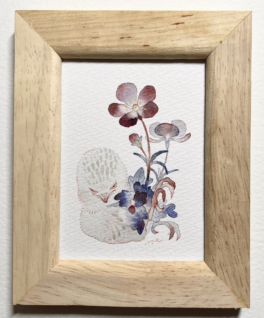 ラピスラズリを探した【額付ミニ原画】