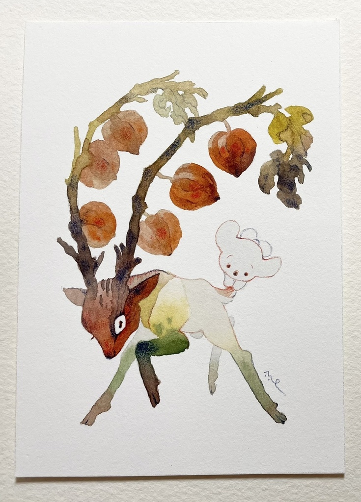 かたづけ忘れた怪談【フレームレス原画】