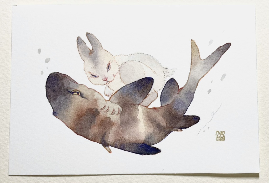 鰐の八艘跳び【フレームレス原画】