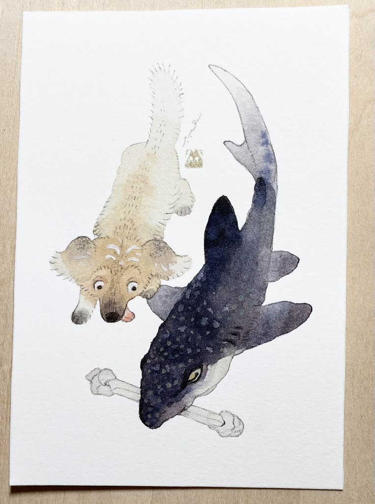 ざらざらした犬だな【フレームレス原画】