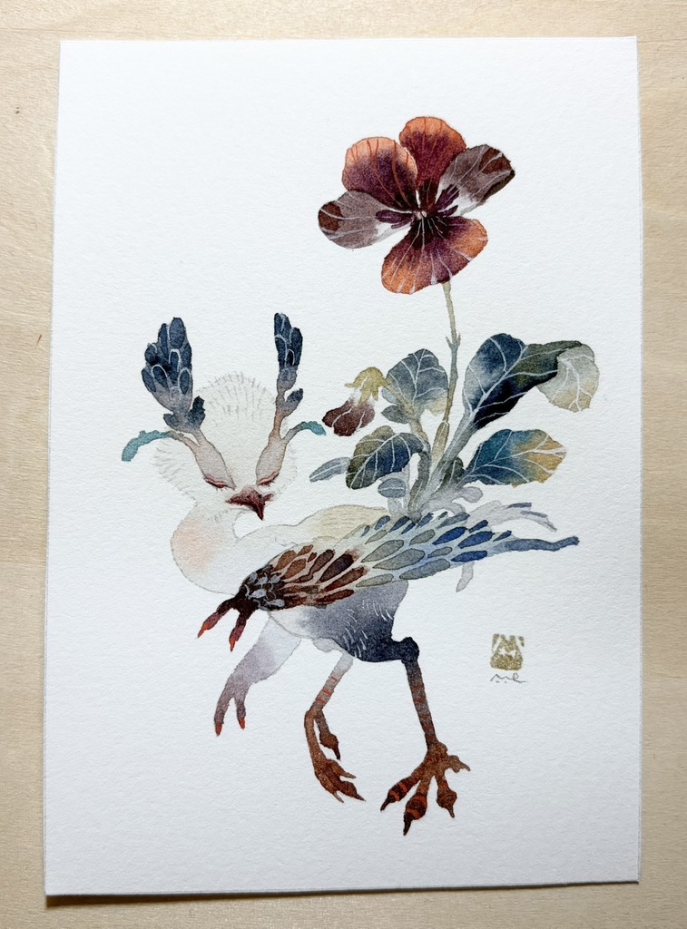 しのぶれど色に出でにけりわが恋は【フレームレス原画】