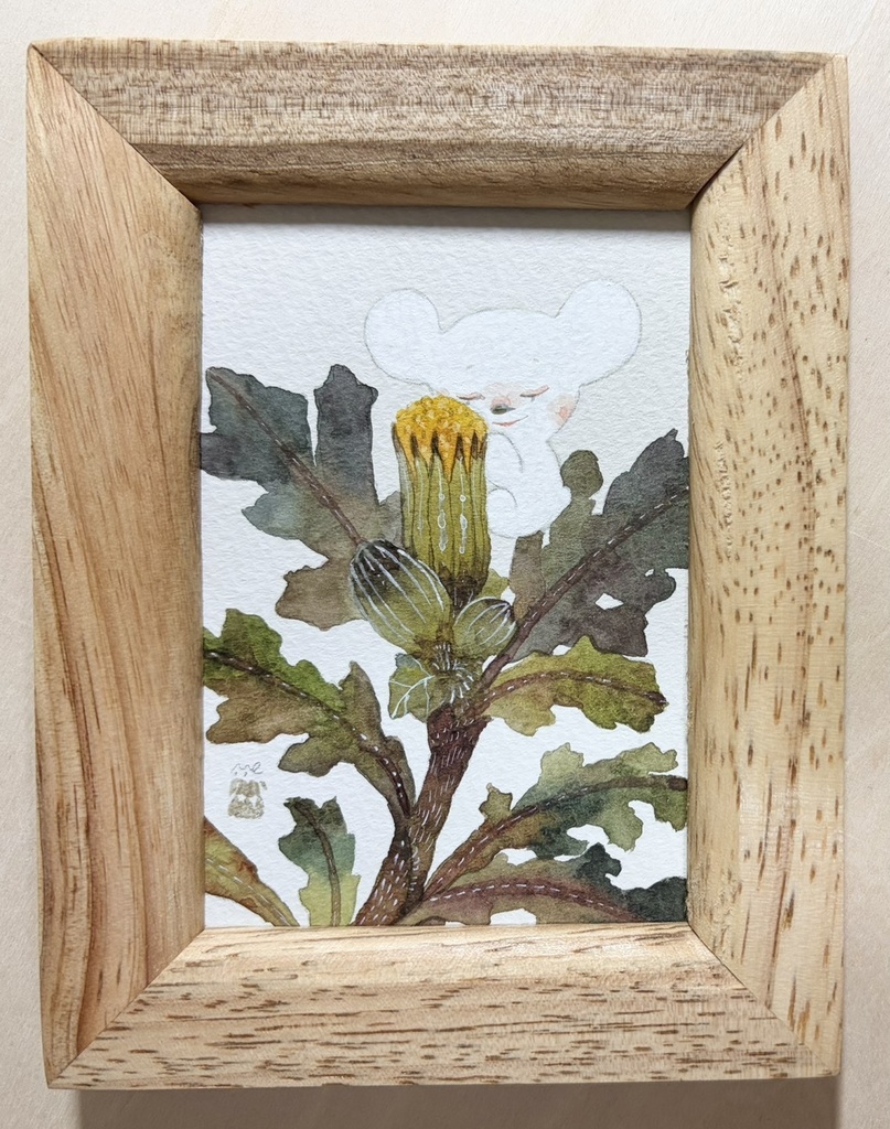 花どき【額付ミニ原画】